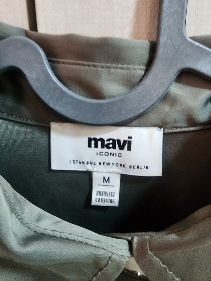 Düğmeli Kısa haki Kadın Ceket - Görsel 2