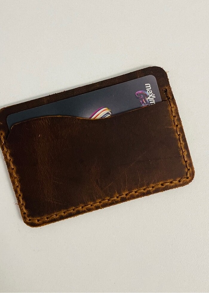 El Yapımı Hakiki Deri Kartlık - Görsel 2