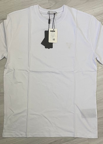 Prada Beyaz Pamuklu Erkek Tişört