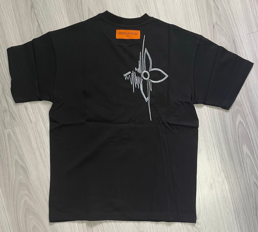 Siyah Oversize Baskılı Erkek Tişört - Görsel 2