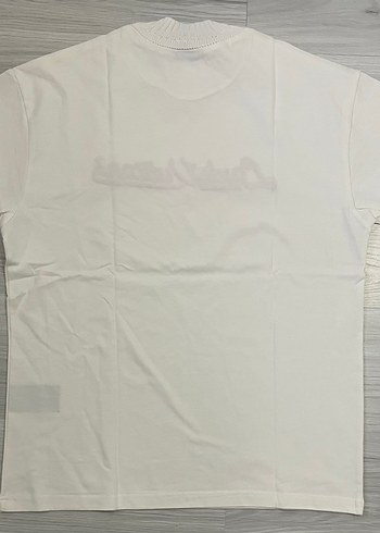 Beyaz Pamuklu Baskılı Erkek Tişört - Görsel 2