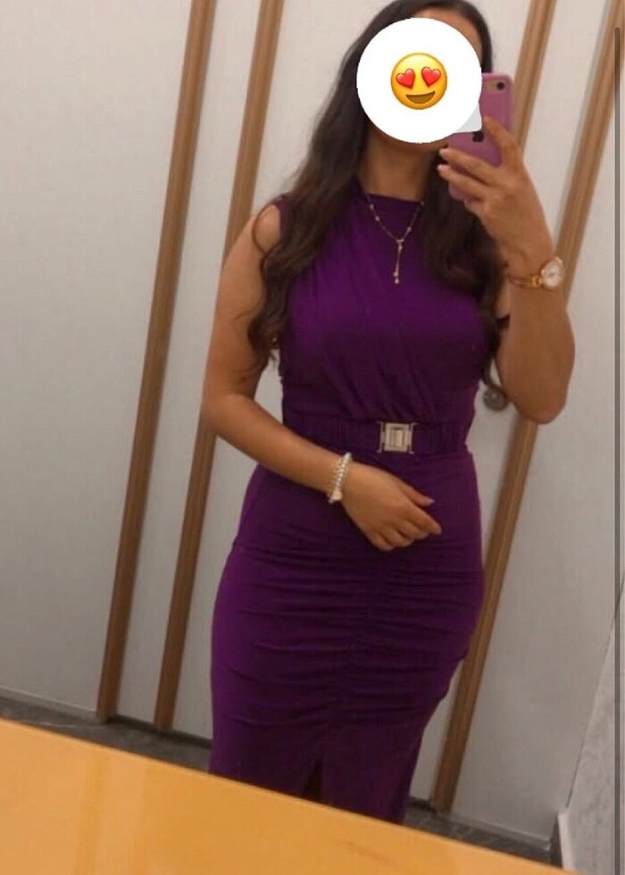 Mor elbise - Görsel 2