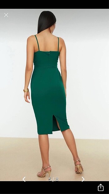 Yeşil elbise - Görsel 5