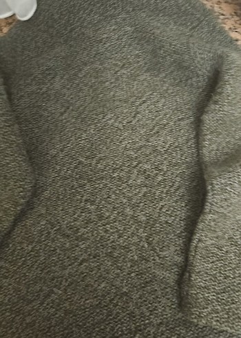 Kapüşonlu Erkek Çocuk Gri Triko Kaban - Görsel 7