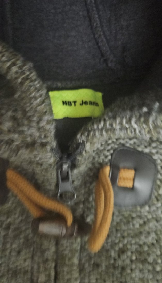 Kapüşonlu Erkek Çocuk Gri Triko Kaban - Görsel 4