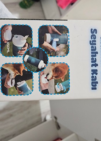 Mavi Seyahat Mama ve Su Kabı - Görsel 2