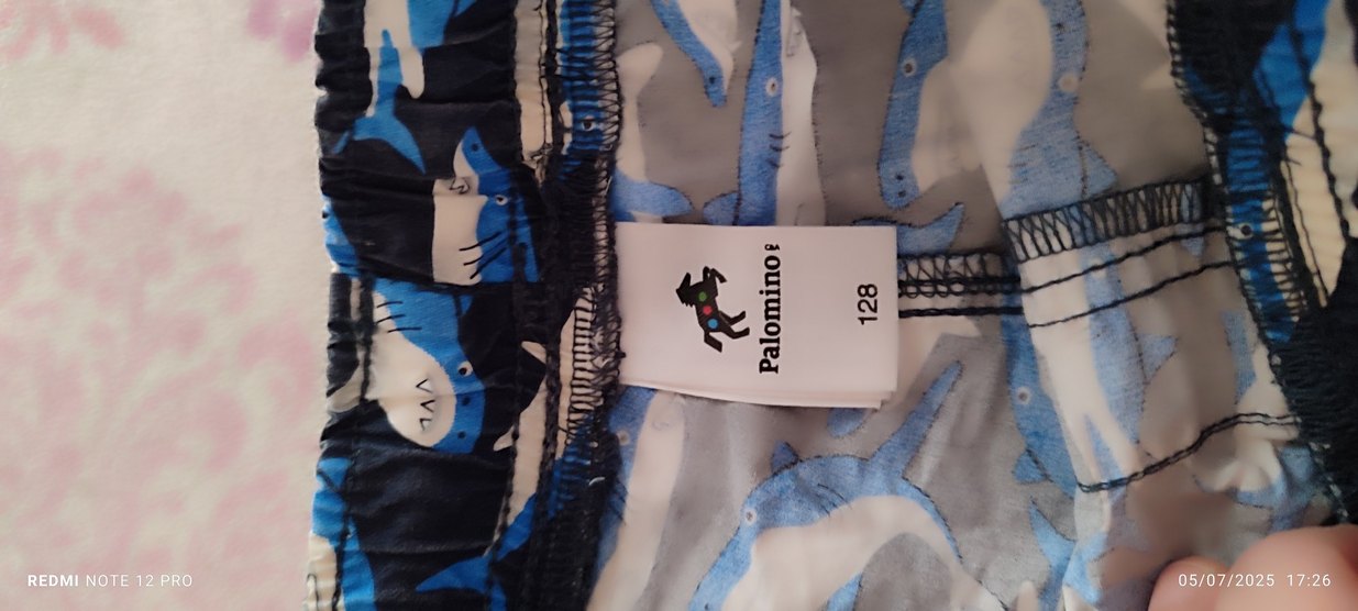 Erkek Çocuk Renkli Köpekbalığı Desenli Mayo - Görsel 2