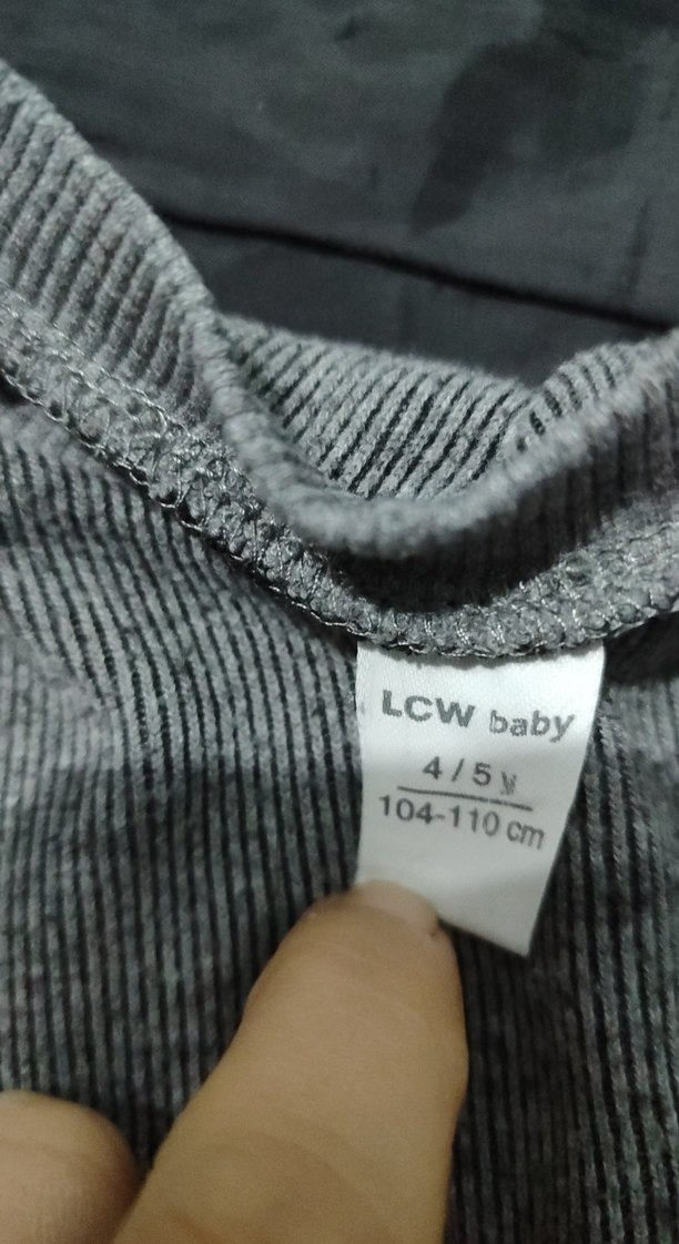 Düğmeli Gri Erkek Çocuk Sweatshirt - Görsel 2