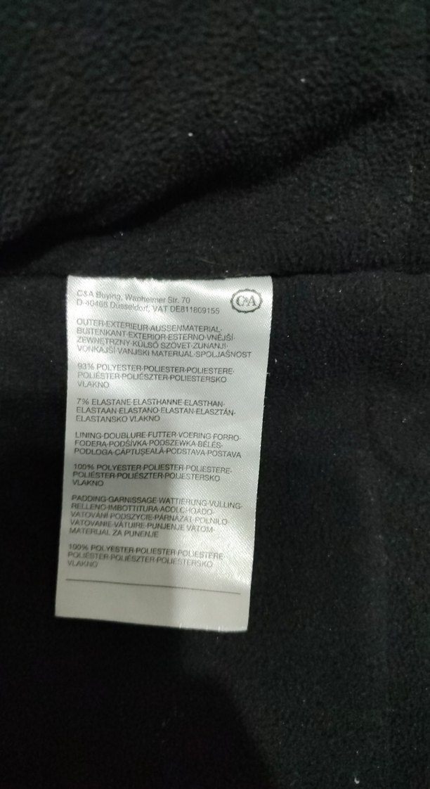 Erkek Çocuk Siyah Kapüşonlu Fermuarlı mont - Görsel 3