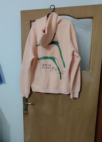 Kadın Pembe Oversize Sweatshirt - Görsel 3