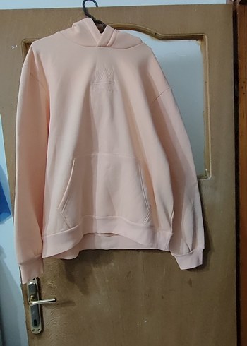 Kadın Pembe Oversize Sweatshirt - Görsel 2