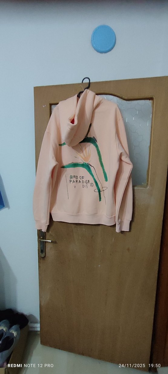 Kadın Pembe Oversize Sweatshirt - Görsel 3
