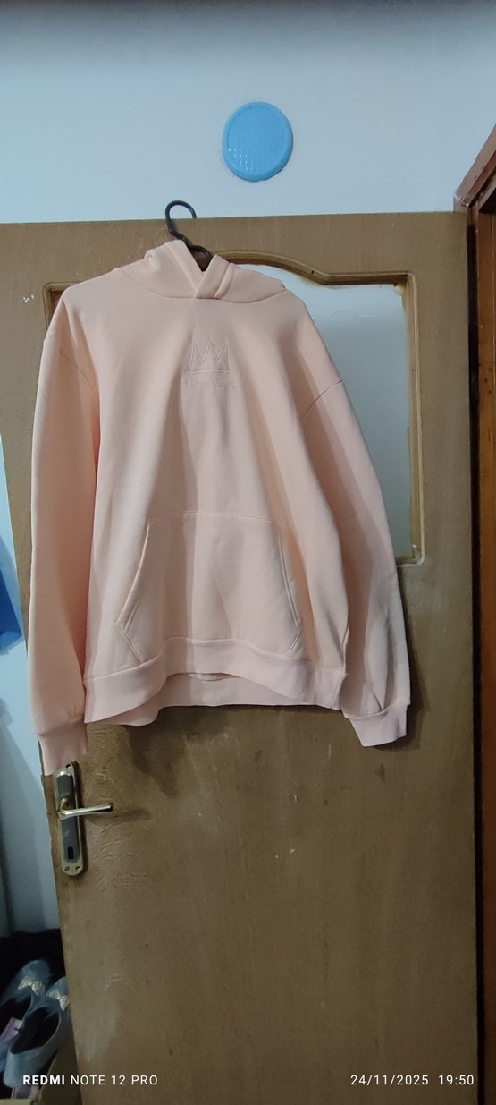 Kadın Pembe Oversize Sweatshirt - Görsel 2