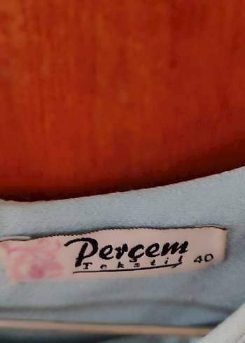 Mavi Uzun Kollu Kadın Tunik - Görsel 2