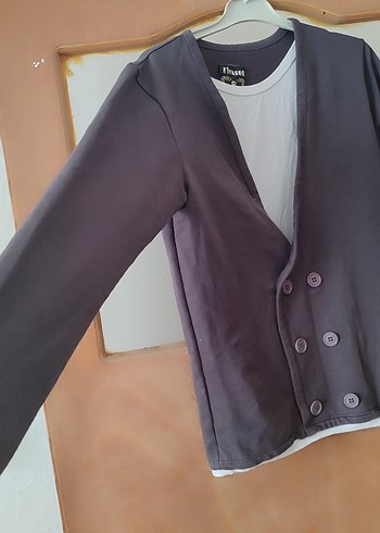 ceket görünümlü sweatshirt - Görsel 3