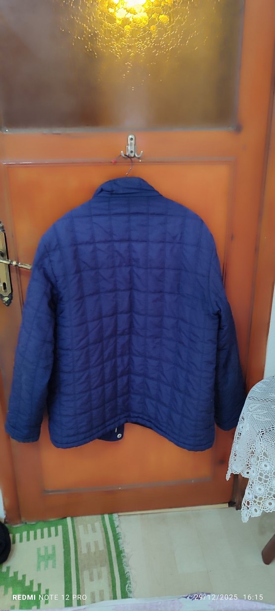 Düğmeli Lacivert Erkek mont - Görsel 2