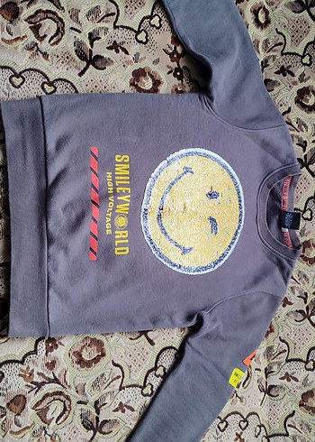 Payet Detaylı Gri Erkek Sweatshirt - Görsel 2