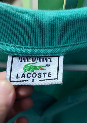 s Beden Lacoste Erkek Yeşil Polo Tişört