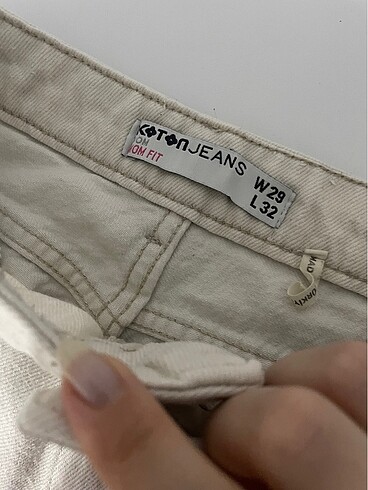 Koton Krem jean