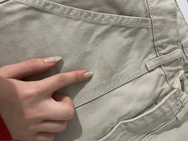 32 Beden Jeans fıstık yeşili
