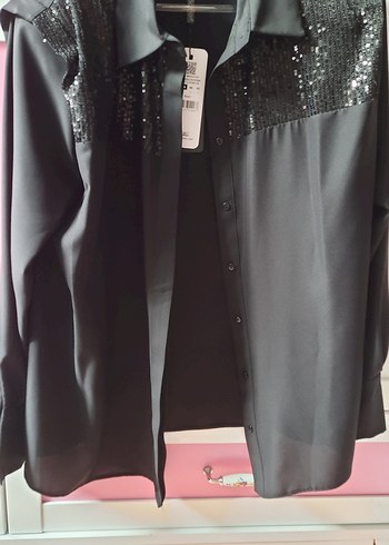 siyah gömlek - Görsel 5