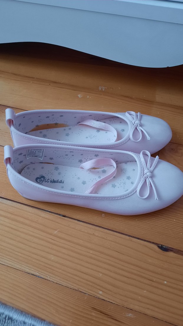 Kız Çocuk Pembe Fiyonklu Babet - Görsel 3