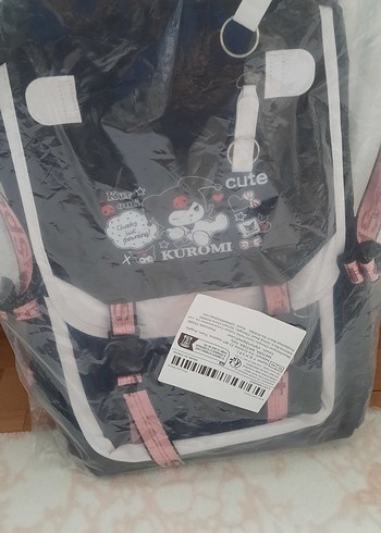 Kuromi Baskılı Siyah Çocuk Okul Çantası - Görsel 4