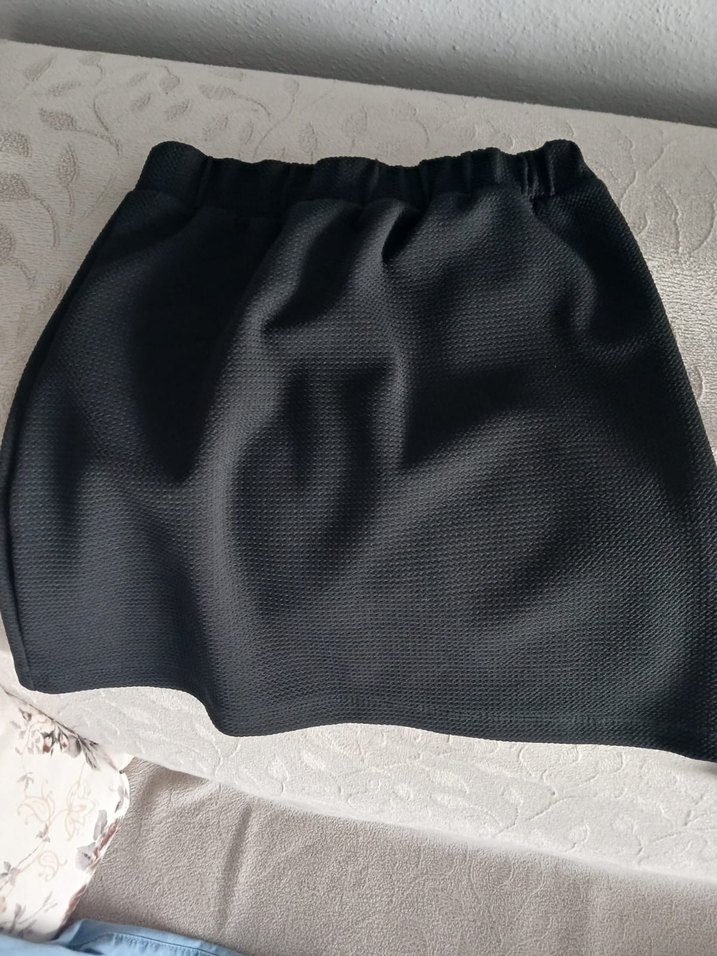 Kız cocuk Siyah Mini Spor Etek - Görsel 3