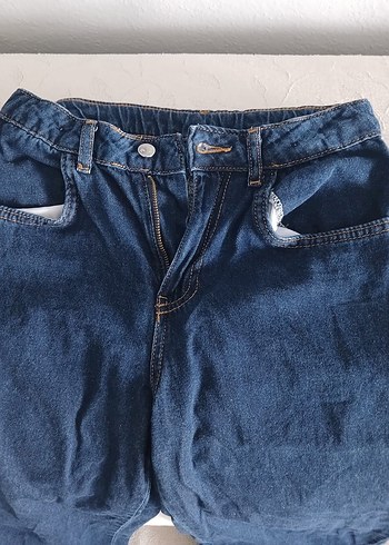 Mavi rahat kesim kız çocuk pantolon - Görsel 2