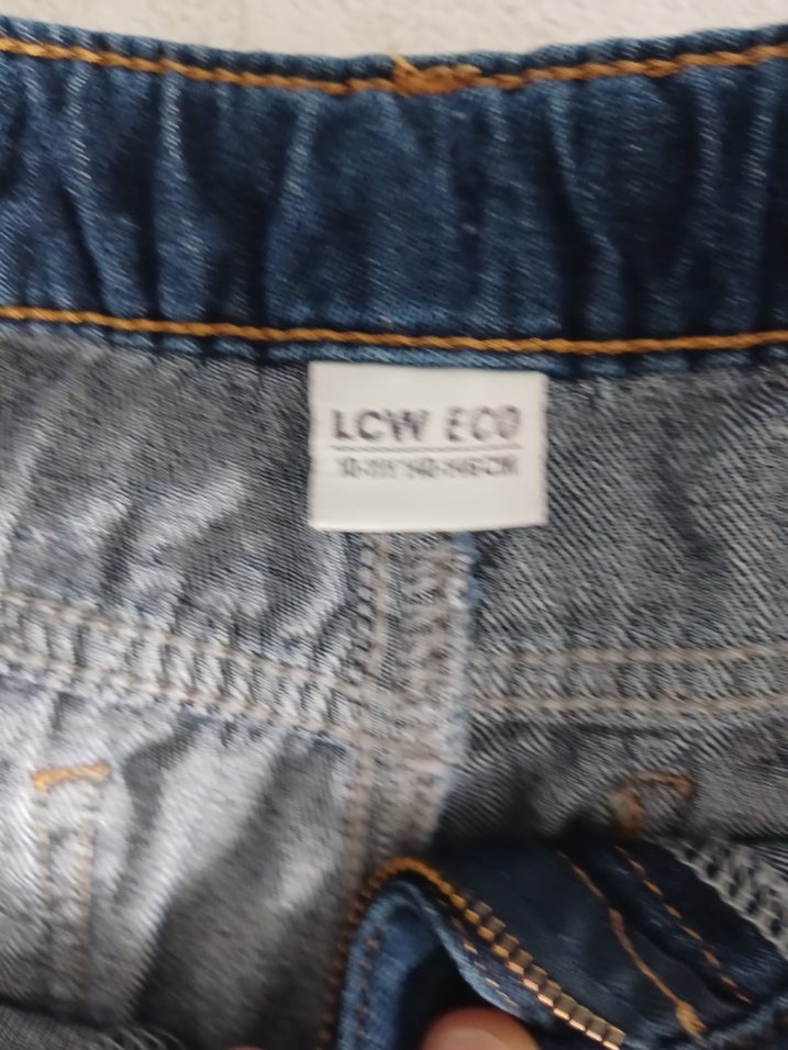 Mavi rahat kesim kız çocuk pantolon - Görsel 3