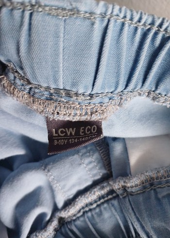 Mavi Rahat Kesim kız cocuk pantolon - Görsel 4