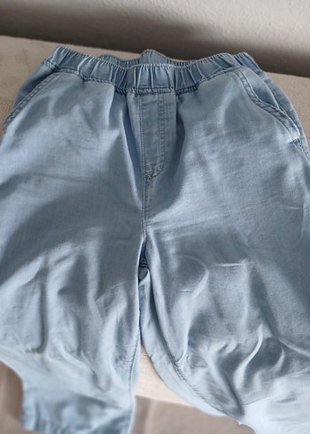 Mavi Rahat Kesim kız cocuk pantolon - Görsel 2