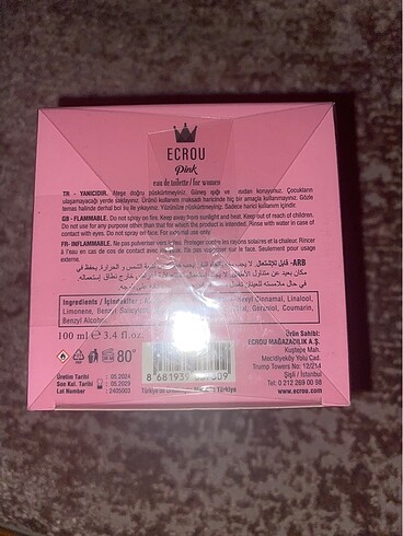 Beden ecrou pink parfüm