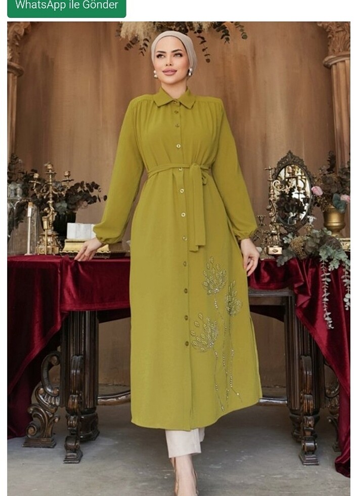 Modaselvim krep tunik - Görsel 2