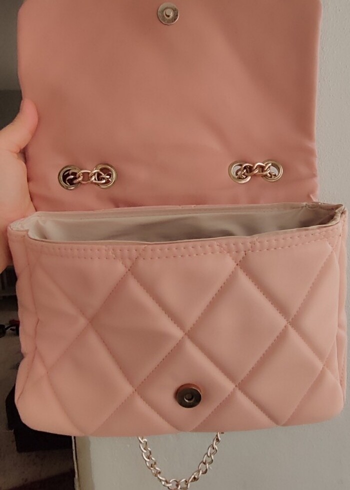 Pembe tonlarda çanta  - Görsel 3