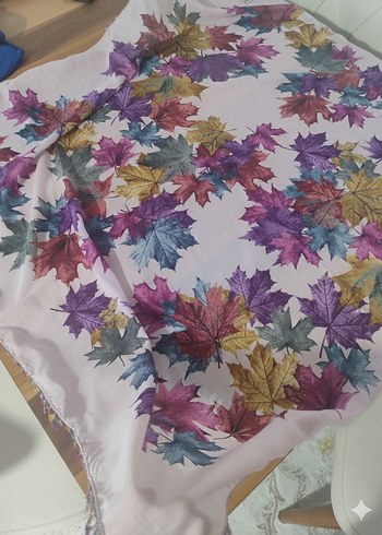 Renkli iğne oyası tülbent - Görsel 4