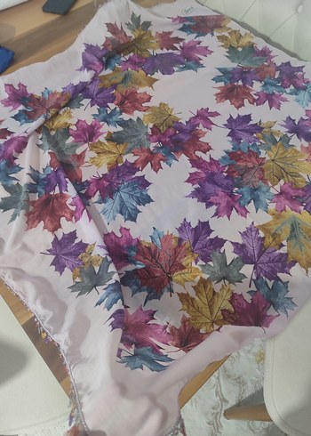 Renkli iğne oyası tülbent - Görsel 5