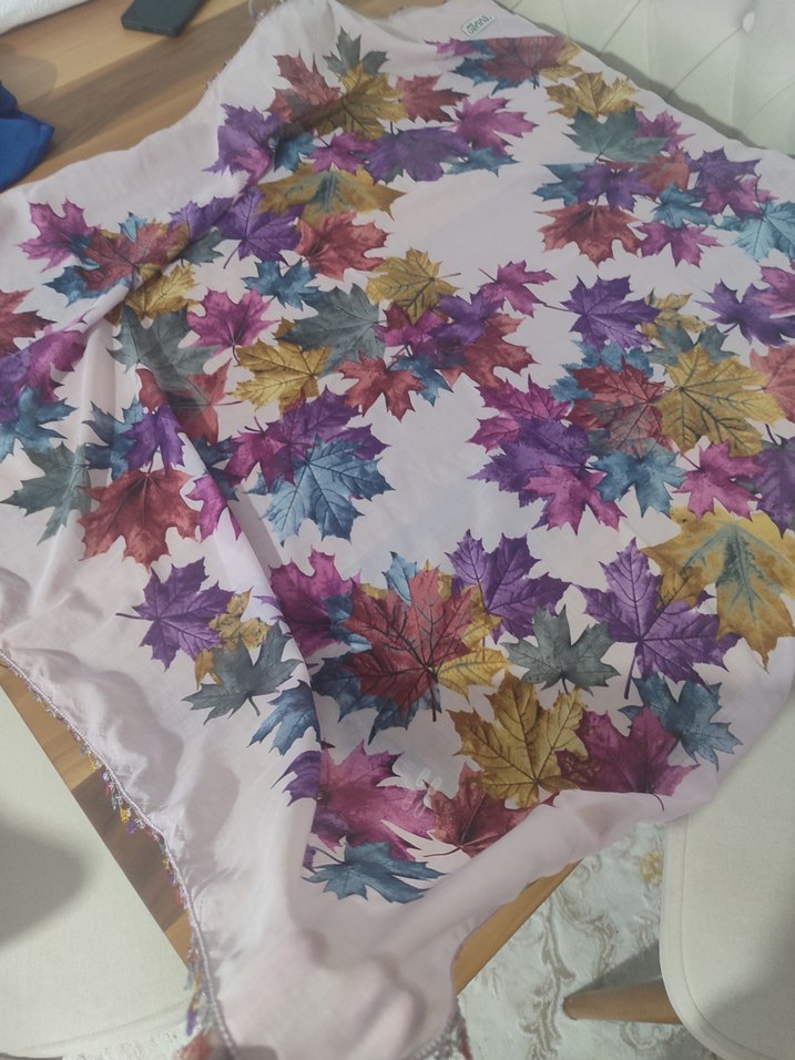 Renkli iğne oyası tülbent - Görsel 5