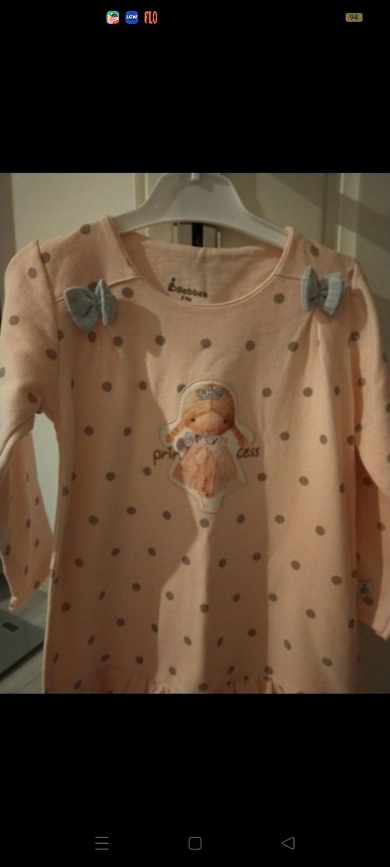 Pembe Puantiyeli Kız Çocuk elbise - Görsel 2