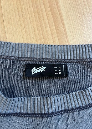 xl Beden Gri Uzun Kollu Erkek Sweatshirt