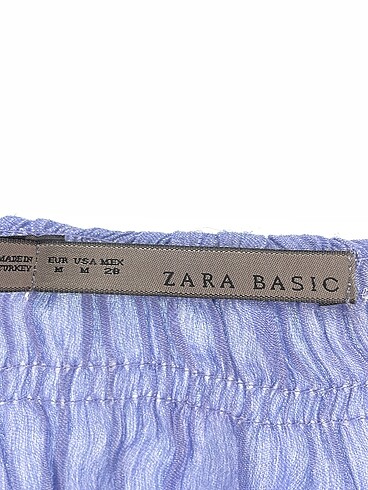 m Beden mavi Renk Zara Bluz %70 İndirimli.