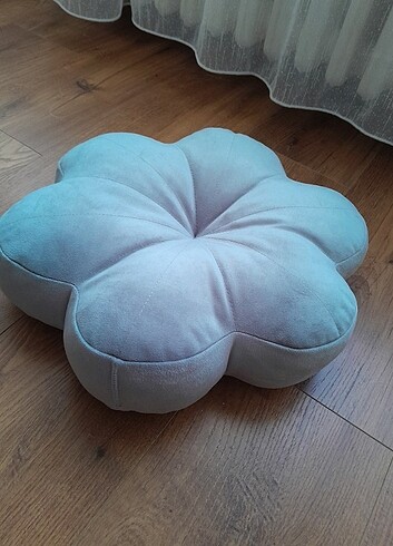 Lc Waikiki Home LCW gri Papatya Motifli Dolgulu Kırlent 38 cm.