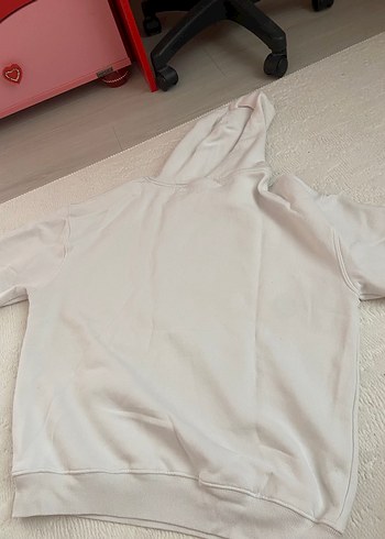 Diğer Beyaz Kapüşonlu Sweatshirt