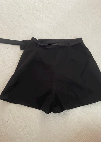 Diğer Siyah Şortlu Mini Etek