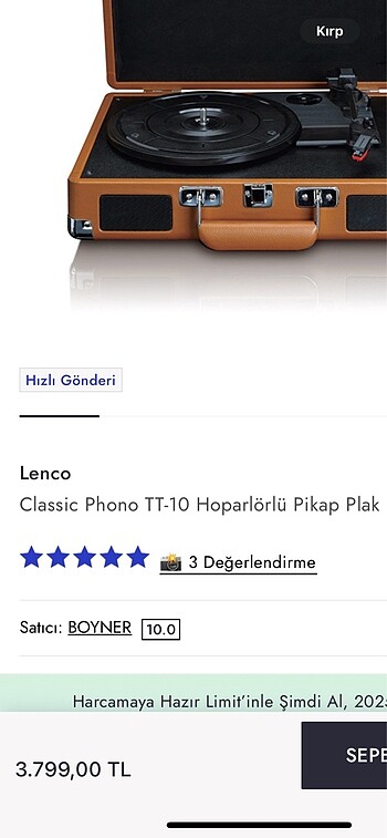 Beden Pikap plak çalar