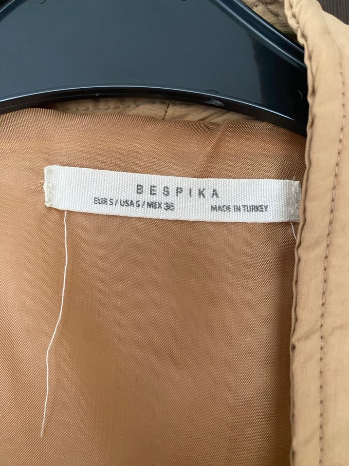 Kadın kahve Keten Kuşaklı Kimono - Görsel 3