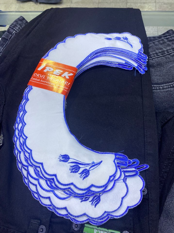 Kız ve Erkek Çocuk Okul Önlük Yakalığı(Adet fiyatıdır) - Görsel 4