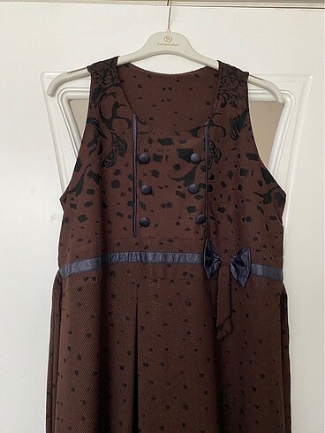 Kahverengi Bayan Hamilelik Elbise - Görsel 4