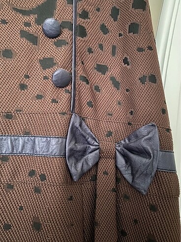 Kahverengi Bayan Hamilelik Elbise - Görsel 6