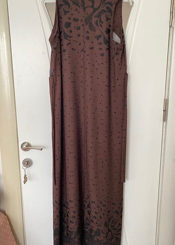 Kahverengi Bayan Hamilelik Elbise - Görsel 2